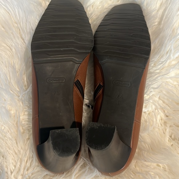 Coach Daphne Short Leather Bootie size 7.5”Made in Italy - Picture 3 of 5